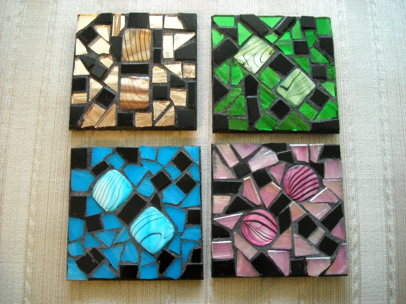 Mosaic coasters Multi Iridium