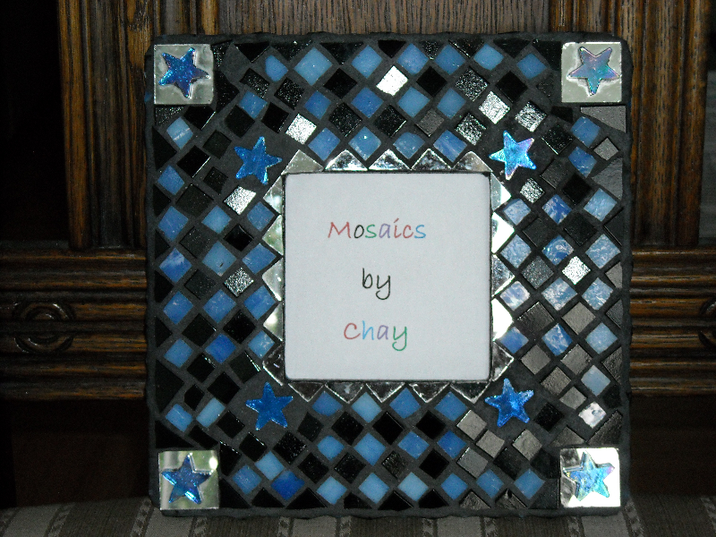 Mosaic picture frame Stars