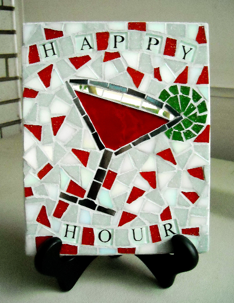 Mosaic trivet Happy Hour