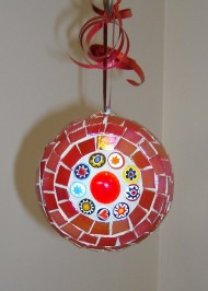 red millefiori ornament